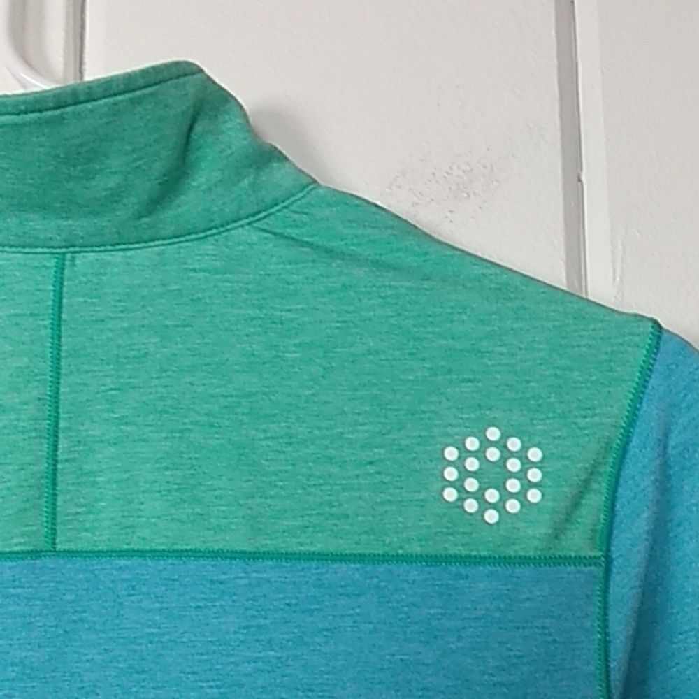 Puma Golf Jacket‎ Dry Cell Green & Teal Golf 1/2 Zip, Size - Small - Picture 6 of 8